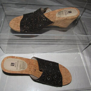 WHITE MOUNTAIN Adira Wedge Slide Sandals Shoes 9M